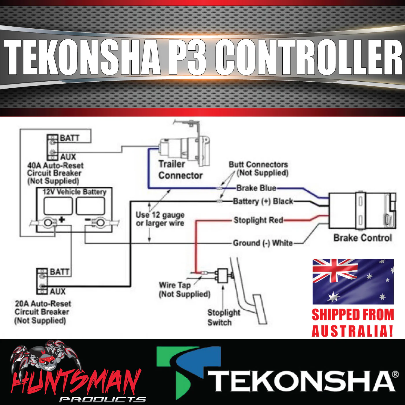 TEKONSHA P3 ELECTRIC BRAKE IN CAR BRAKE CONTROLLER. - Image 5
