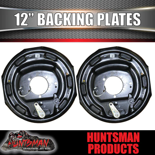 2x 12" Trailer Caravan Electric Brake Backing Plates. Quality Strong Magnets - Image 4