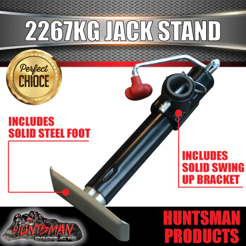 trailer caravan canopy jack stand. 2267kg rated. heavy duty, 250mm extension - Image 2