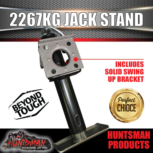 trailer caravan canopy jack stand. 2267kg rated. heavy duty, 270mm extension - Image 4