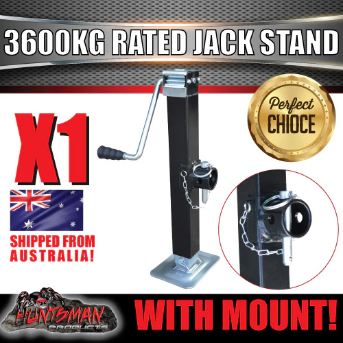 Canopy Trailer Caravan Jack Stand 3600kg Rated Heavy Duty 600mm Extension - Image 4
