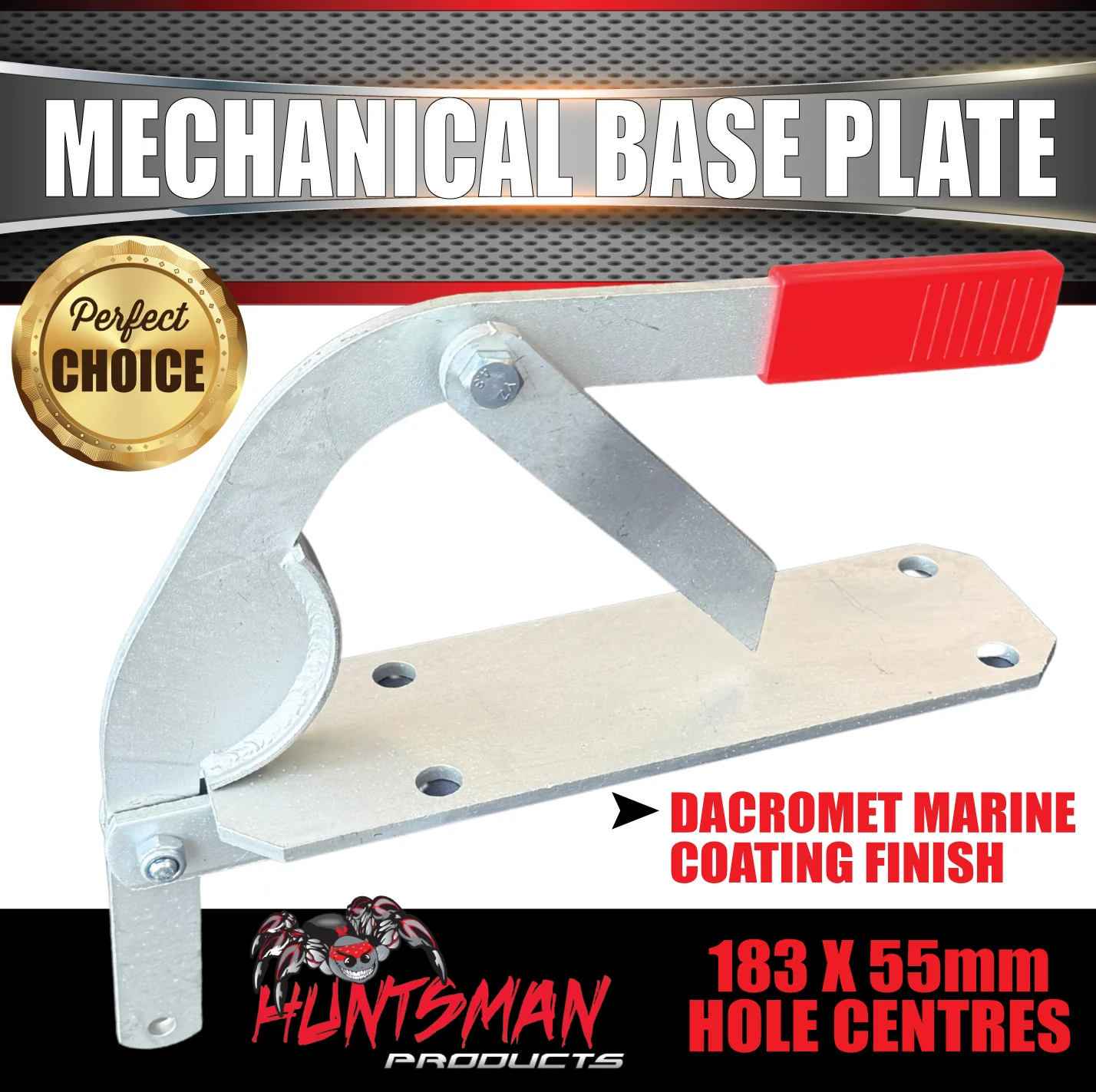 Trailer Caravan Mechanical Coupling Base Plate & Cable Kit inc Curved Arm lever - Image 4
