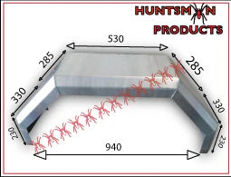X2 Off Road Trailer Mudguards & Steps Smooth Steel 330mm Wide Aggressive Folds - Image 2