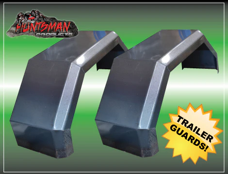 X2 Off Road Trailer Mudguards & Steps Smooth Steel 330mm Wide Aggressive Folds - Image 3