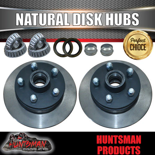 10" Trailer Caravan Mechanical Disc Brake Kit. Natural S.G Cast discs - Image 3