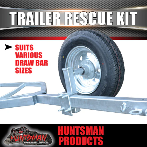 Trailer Rescue Kit , Spare Wheel, 175R13C Tyre & Holder inc hub & LM bearings - Image 5