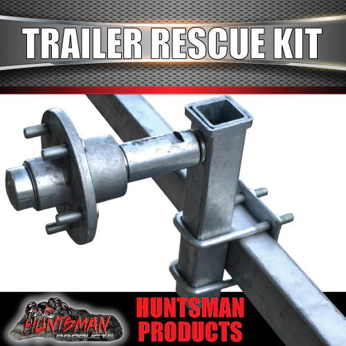 Trailer Rescue Kit , Spare Wheel, 185R14C Tyre & Holder inc hub & LM bearings - Image 6