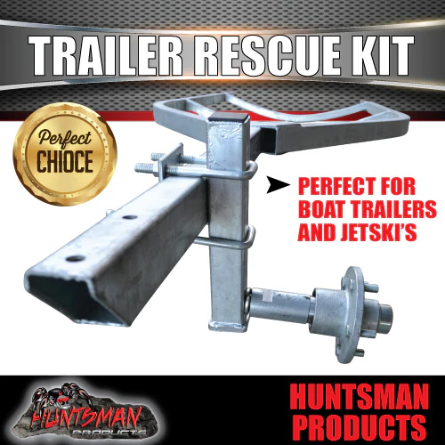 Trailer Rescue Kit , Spare Wheel Holder inc hub & L/M bearings. Dolly Wheel - Image 3