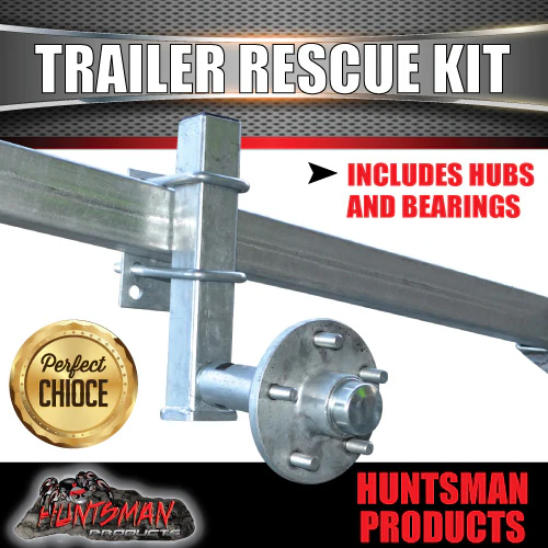 Trailer Rescue Kit , Spare Wheel Holder inc hub & S/L bearings. Dolly Wheel - Image 3