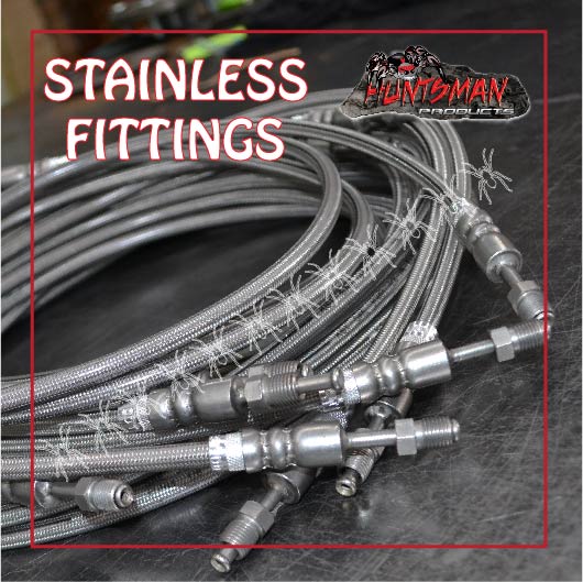 Tri Axle Boat Trailer Caravan Hydraulic Brake Stainless Braid Flexi Line Kit - Image 2