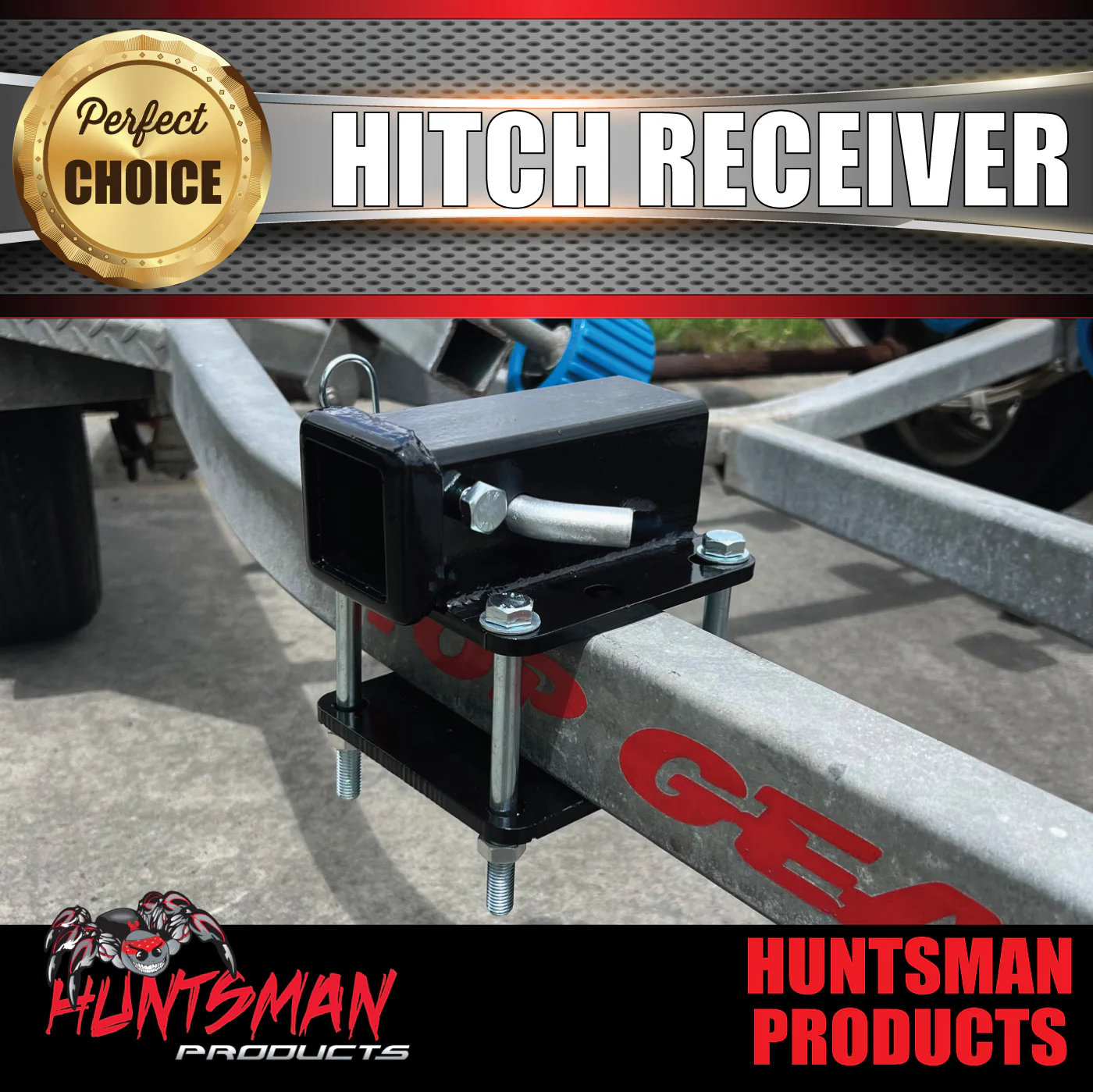 Universal Hitch Receiver Perfect For Caravans Trailers Bumpers & Bike Carriers - Image 3