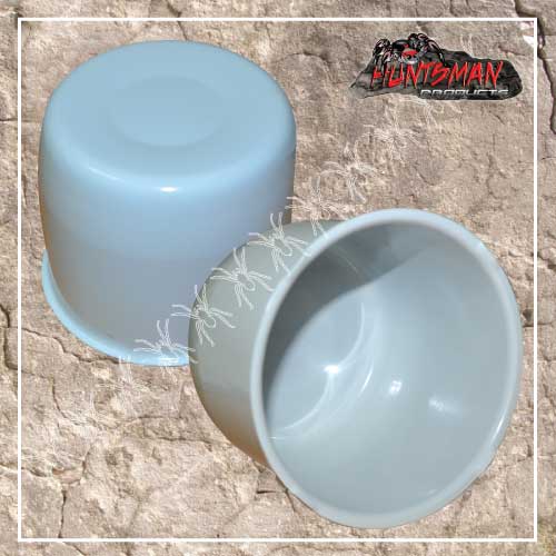 1x White Trailer Caravan Wheel Caps Fit 108-115mm Centre Bore 4x4 Size Rims - Image 2