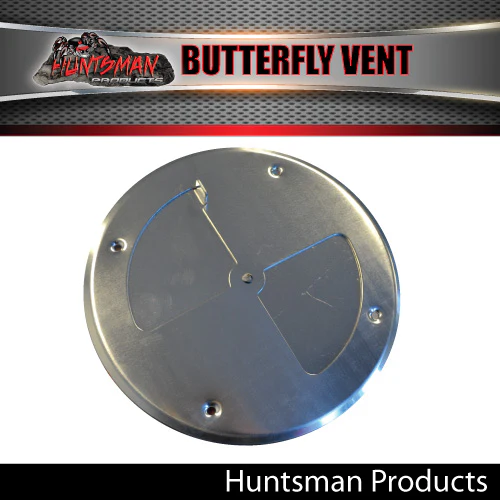 Aluminium Butterfly Vent. 197mm diameter Caravan, Boat, Truck Horse Float - Image 2