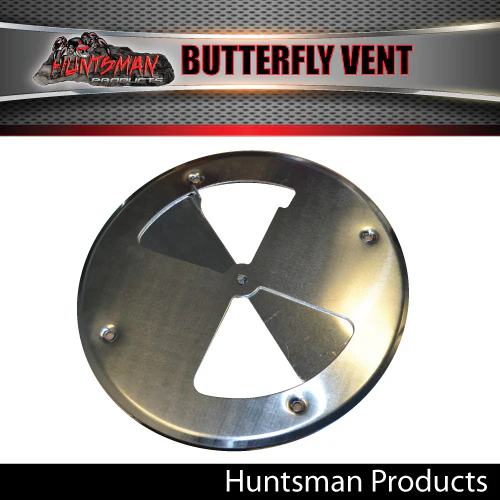 Aluminium Butterfly Vent. 197mm diameter Caravan, Boat, Truck Horse Float - Image 3