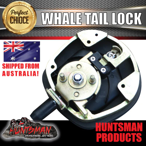x1 Black Whale Tail T Handle Folding Locks for Trailer Canopy Caravan - Image 6