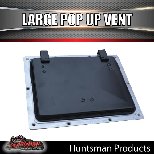 Large Black Pop Up Roof Air Vent For Trailer Canopy Horse float Truck Caravan - Image 3