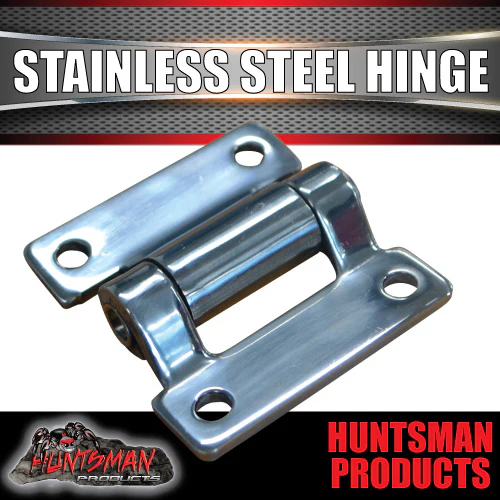 x1 Stainless Steel Butterfly Door Hinge (59mm x 60mm) - Image 3