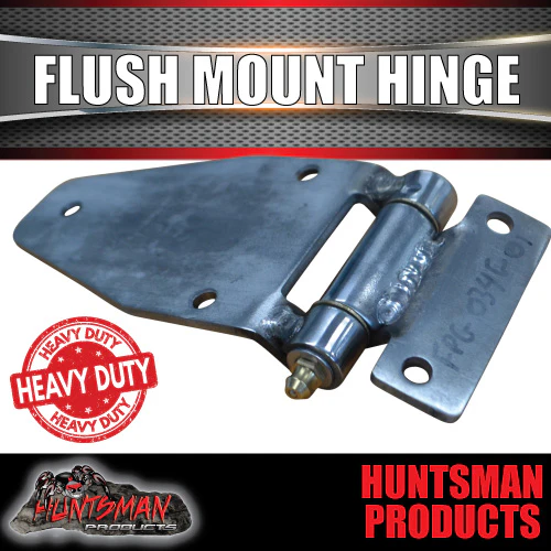 x1 Stainless Steel Flush Mount Hinge with Grease Nipple.  For Truck Trailer Boat Box Cabinet - Image 4