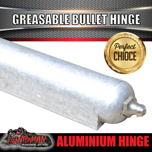 x10 200mm x 23mm Aluminium Greasable Bullet Hinge - Image 3