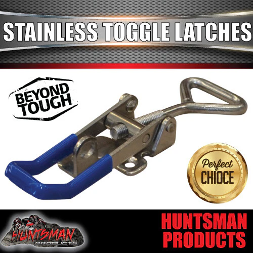 x10 Large Stainless Steel Toggle Over Centre Latch. Tool Box Truck Trailer SS304 - Image 3