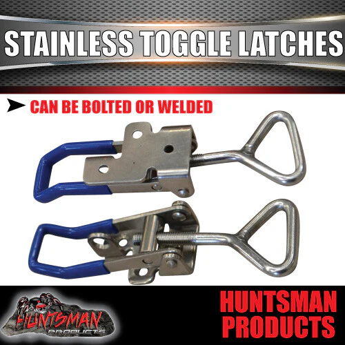 x10 Large Stainless Steel Toggle Over Centre Latch. Tool Box Truck Trailer SS304 - Image 5