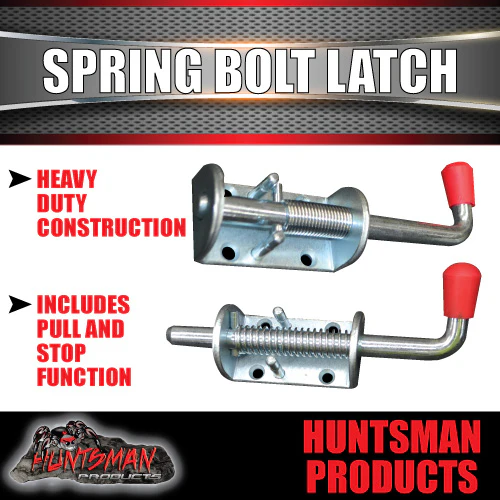 X10 Trailer Truck Door Spring Bolt Latch Catch 12mm x 160mm Ute Float Tailgate 1/2" - Image 4