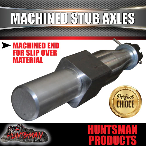 x2 2000kg Machined Trailer Stub Axles To Sleeve Into 50mm x 5mm RHS - Image 5