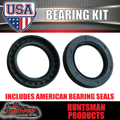 x2 Dacromat Ford Pattern Trailer Hubs American Bearing L68149 & L44649 - Image 5