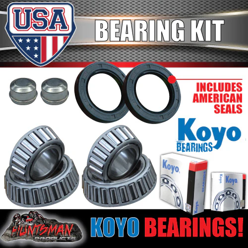 x2 Dacromat Ford Stud Trailer Hubs KOYO American Bearings L68149 & L44649 - Image 2