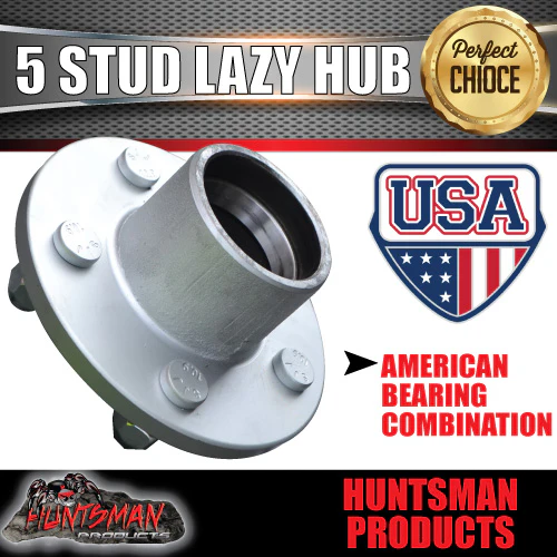 x2 Dacromat Ford Stud Trailer Hubs KOYO American Bearings L68149 & L44649 - Image 5