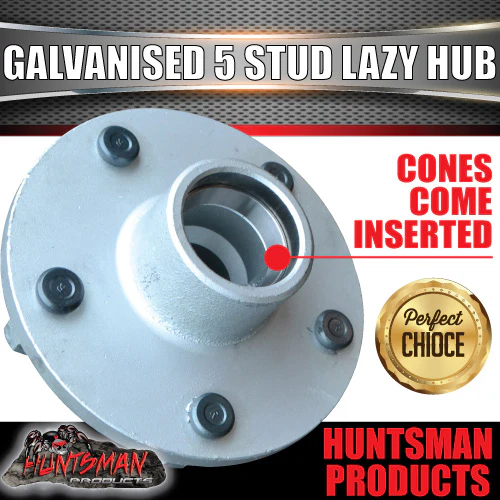 x2 Galvanised 5 stud Landcruiser Stud Pattern lazy hubs & SL KOYO bearing Kits. Marine seals - Image 2