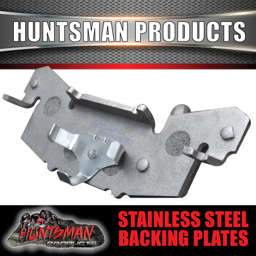 X2 pair stainless Huntsman Products replacement trailer brake pads. suit 2 calipers. Fits Kodiak - Image 3