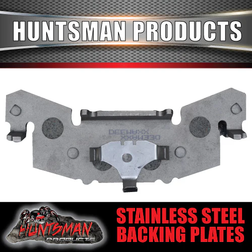 X2 pair stainless Huntsman Products replacement trailer brake pads. suit 2 calipers. Fits Kodiak - Image 4