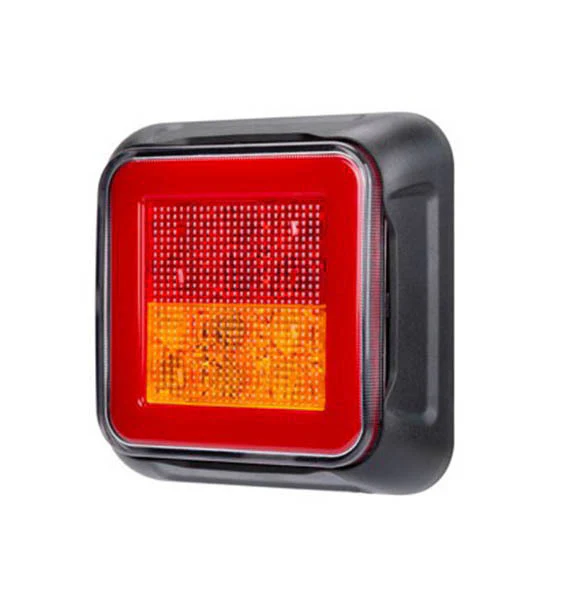 x2 Roadvision LED Rear Combination Tail Light 100x100mm Stop/Tail/Ind BR81LR - Image 2
