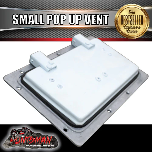 x2 Small White Pop Up Roof Air Vent For Trailer Canopy Horse float Truck Caravan - Image 2