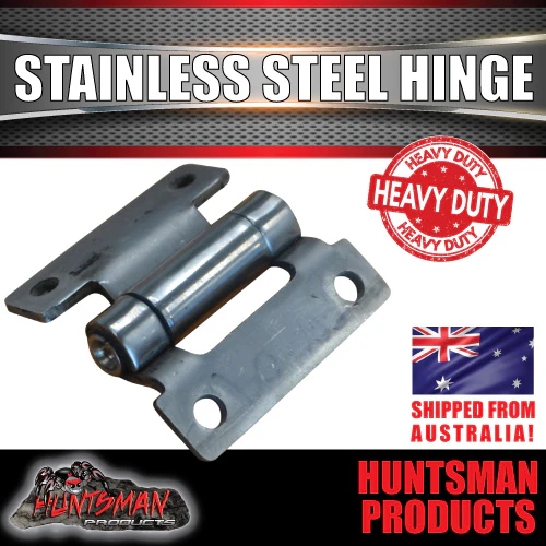 x2 Stainless Steel Butterfly Door Hinge (59mm x 60mm) - Image 2