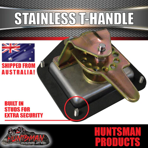 X2 T Handle Locks With Studs. Stainless Steel, Flush Mount, - Image 4