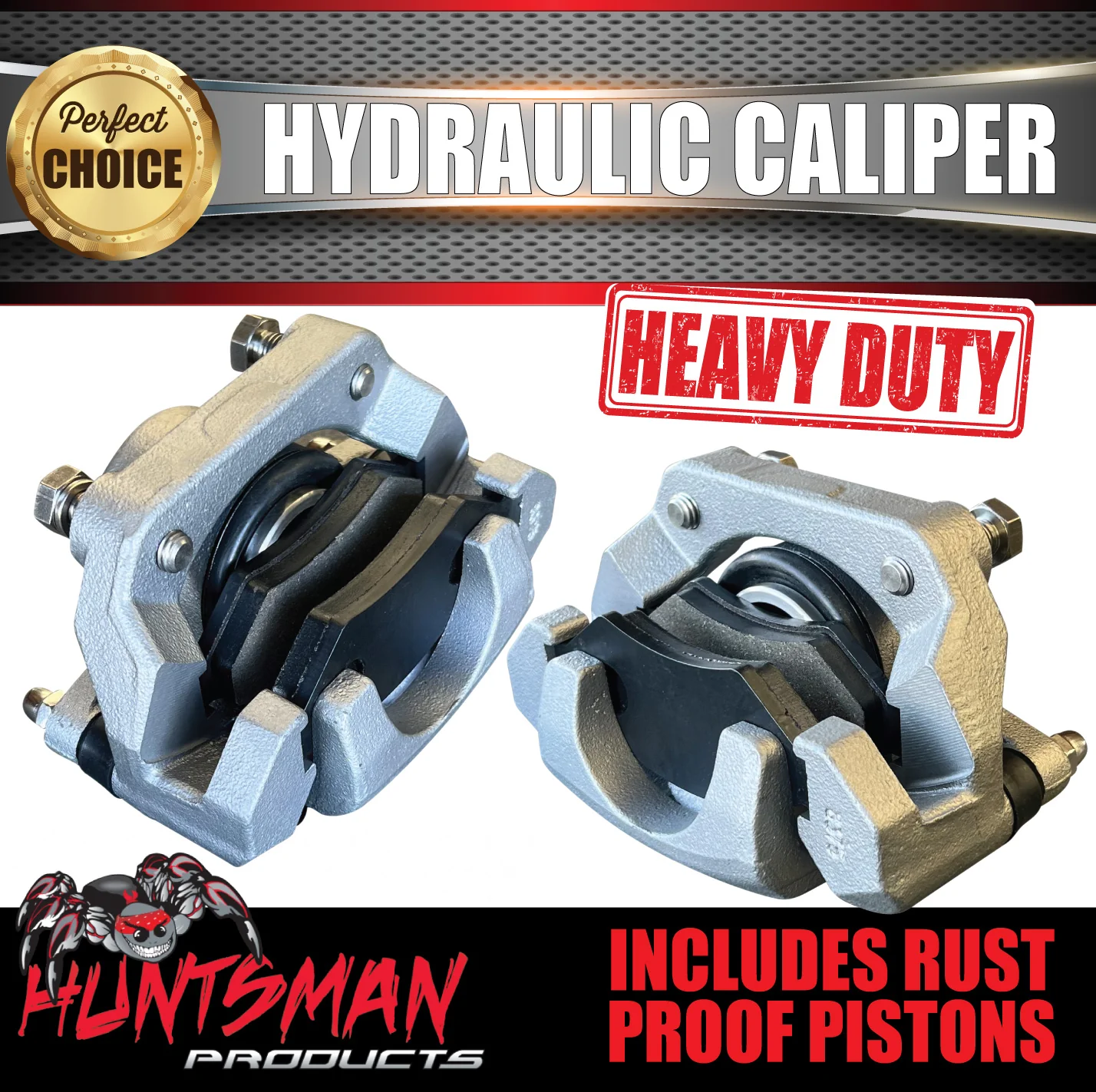 X2 Trailer Caravan Galvanised Hydraulic Disc Brake Calipers with Rust Proof Pistons suit Trojan Alko Huntsman - Image 2