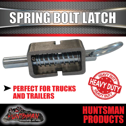 X2 Truck Trailer 4x4 Extremely Heavy Duty Spring Bolt Latch. 16mm Pin. - Image 2