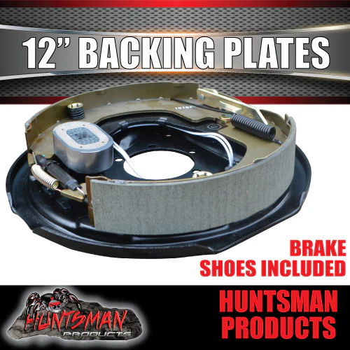 4x 12" Trailer Caravan Electric Brake Backing Plates. Quality Strong Magnets - Image 4