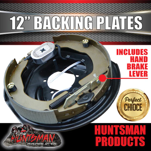4x 12" Trailer Caravan Electric Brake Backing Plates. Quality Strong Magnets - Image 6