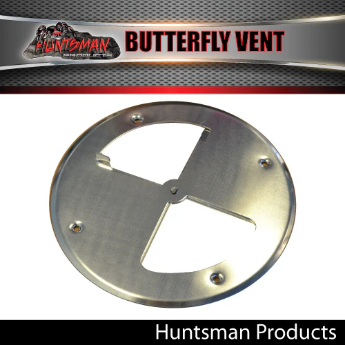 4x Aluminium Butterfly Vent. 197mm diameter Caravan, Boat, Truck Horse Float - Image 5