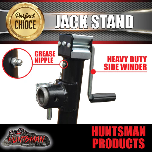x4 caravan trailer canopy jack stands 907kg rated each. 385mm extension 050101 - Image 5