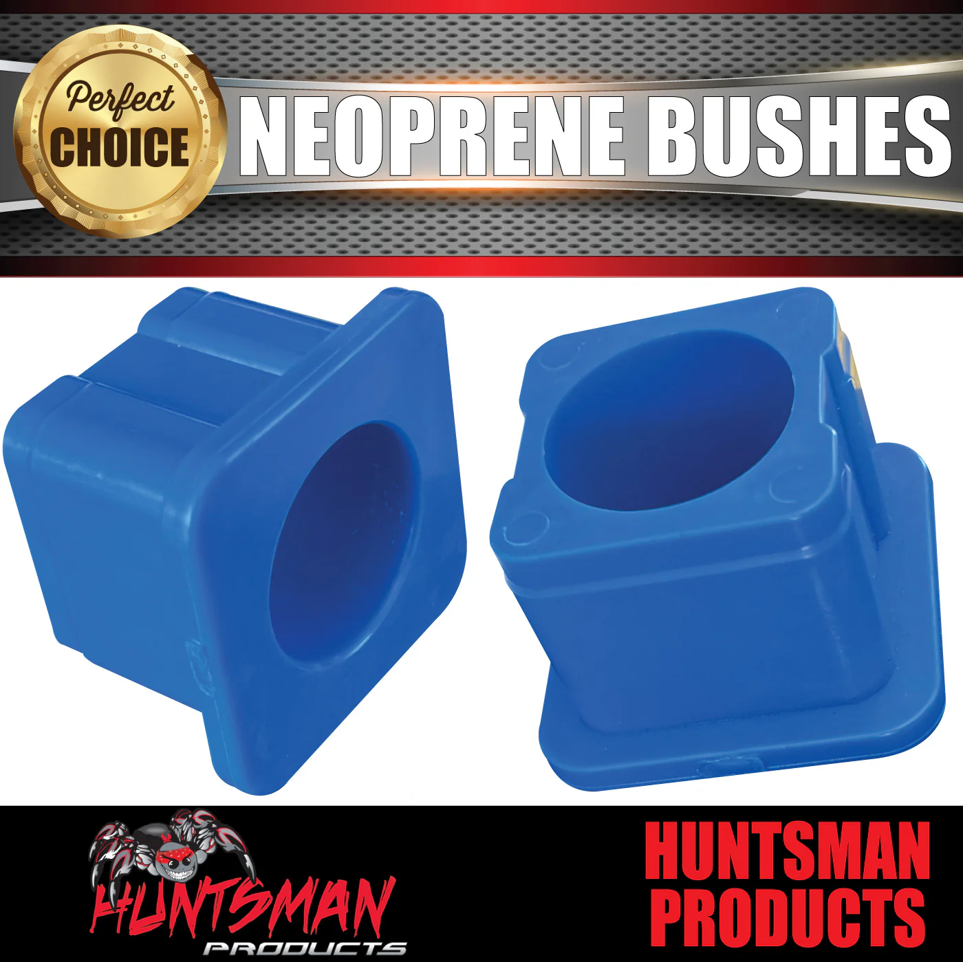 X4 Huntsman Products Caravan Trailer Independent Suspension Neoprene Bushes 40mm - Image 5