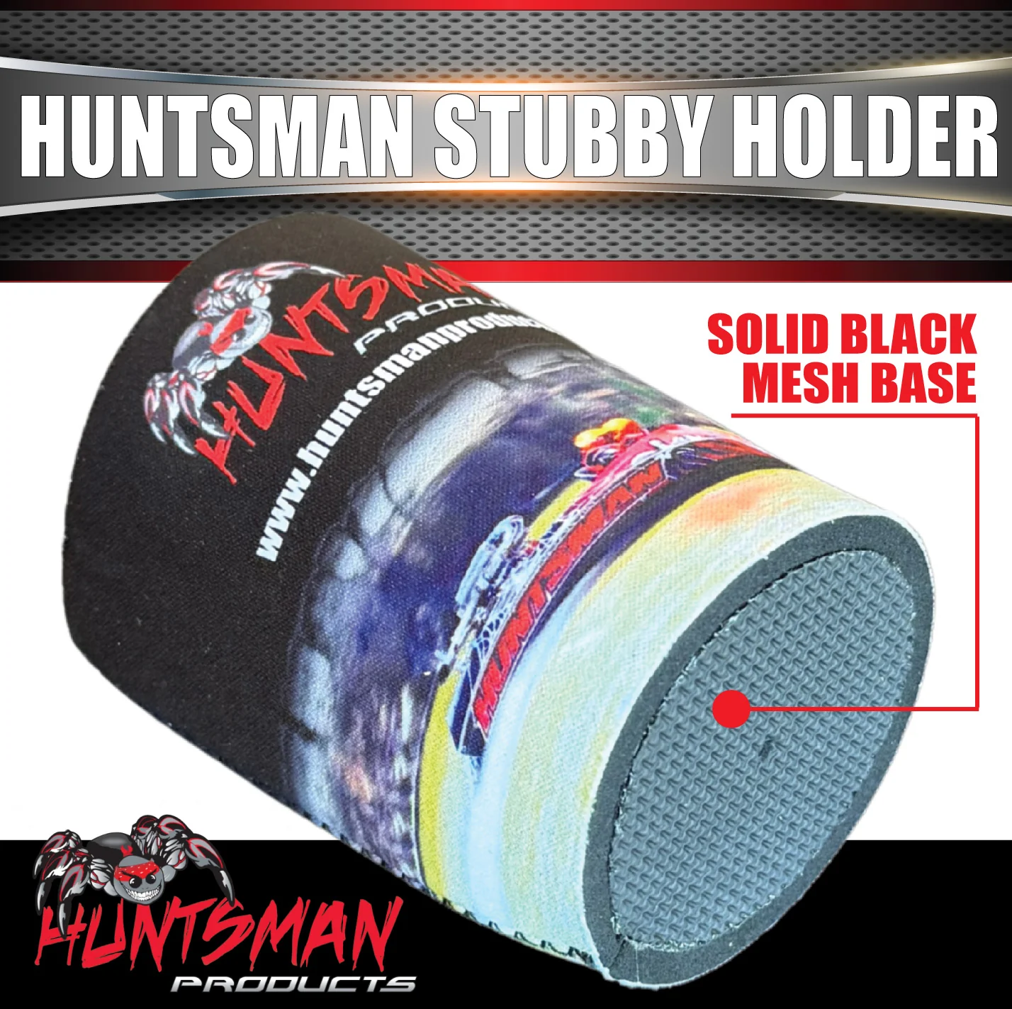 x1 Huntsman Products Stubby Holder Can Cooler. 1 Piece Solid Base - Image 3