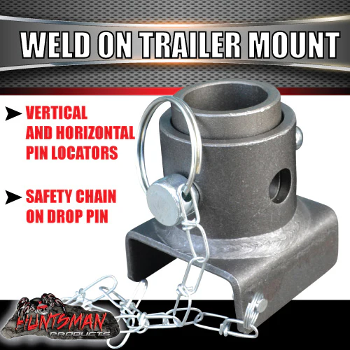 x4 Jack Stand Weld on Mount, Solid Hinge Bracket suit up to 65mm Wide Stands - Image 3