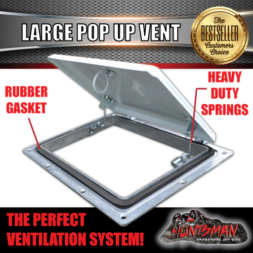 x4 Large White Pop Up Roof Air Vent For Trailer Canopy Horse float Truck Caravan - Image 2