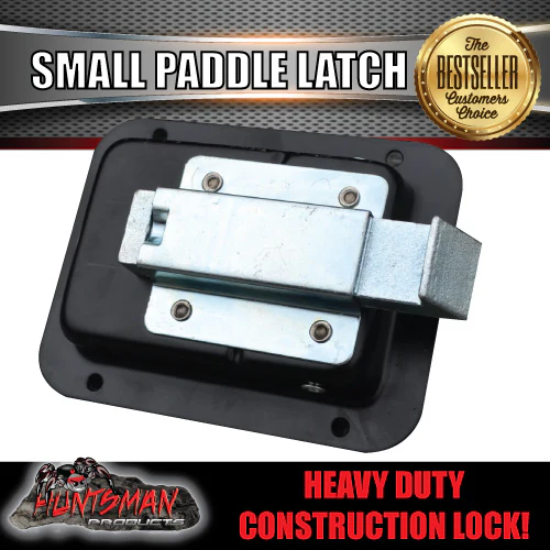 x4 Black Paddle Handle Lock Latch for Caravan Boat Ute Truck Toolbox - Image 3