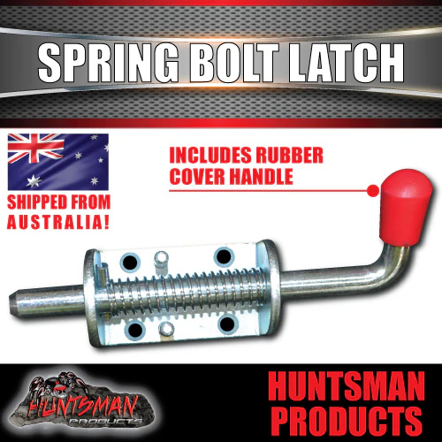 X4 Trailer Door Spring Bolt Latch Catch 12mm x 160mm Ute Float Tailgate 1/2" - Image 5