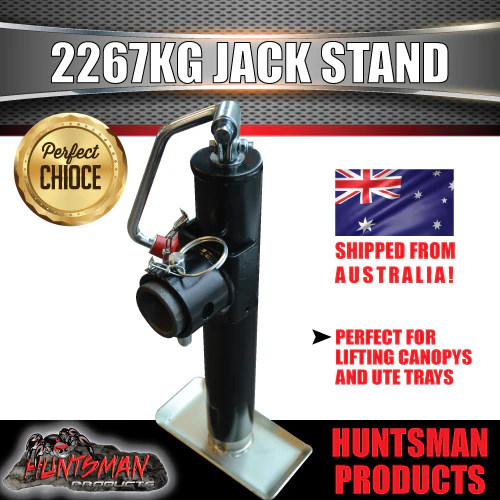 x4 trailer caravan canopy jack stands. 2267kg rated. heavy duty, 250mm extension - Image 4